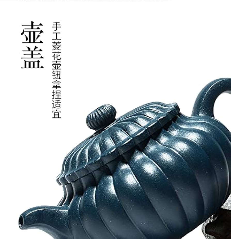 Amazon | 紫砂壺中国急須宜興原鉱の青泥の純手作り名人、急須筋